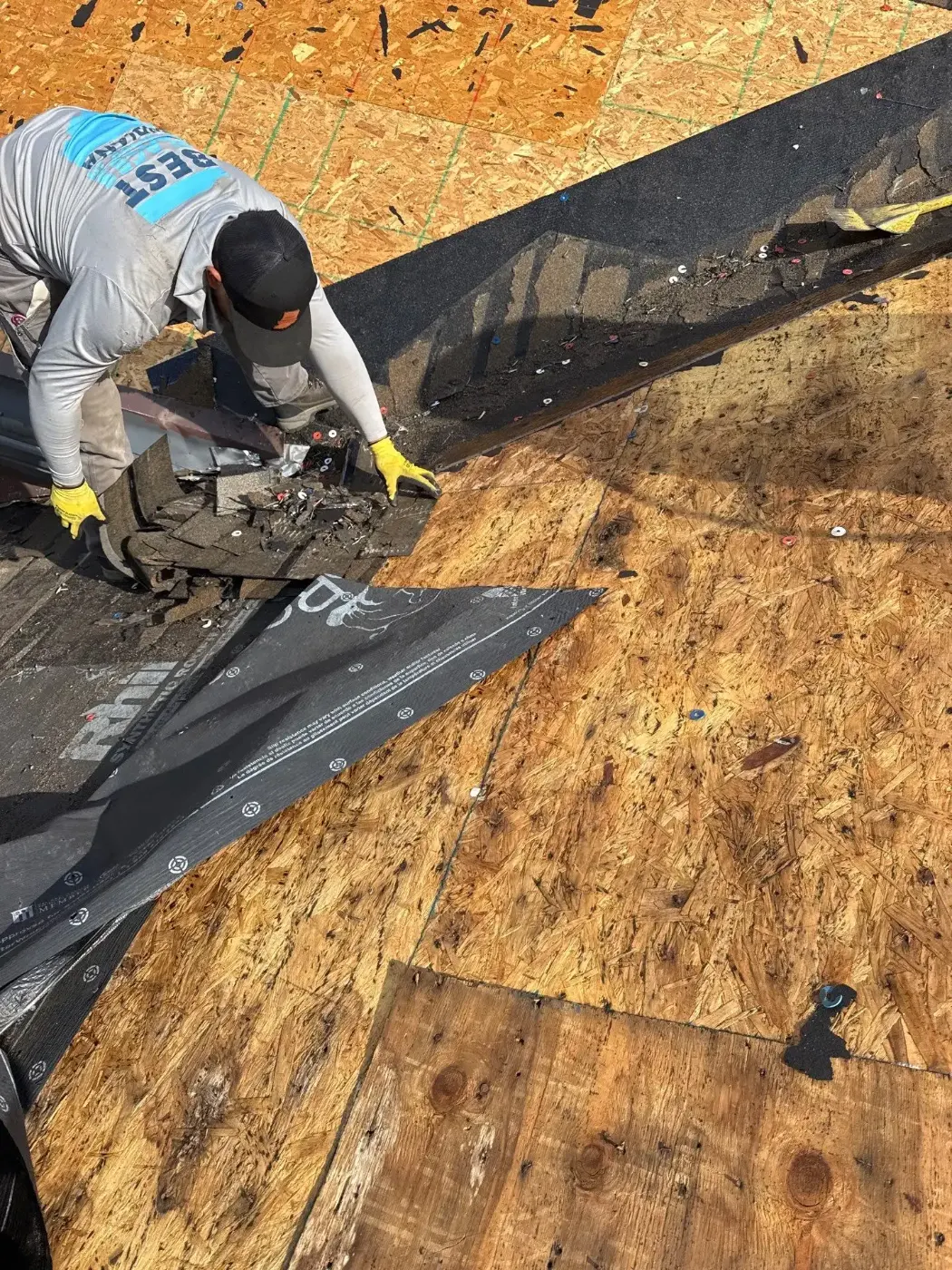 Flashing and seam work in Russellville
